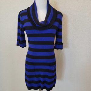 INC Int'l Concepts Black & Blue Sweater Dress